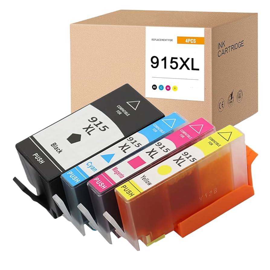 HP 915XL インクカートリッジ 4個セット Officejet Pro 【増量版 4色セット】 HP 915XL 純正インク